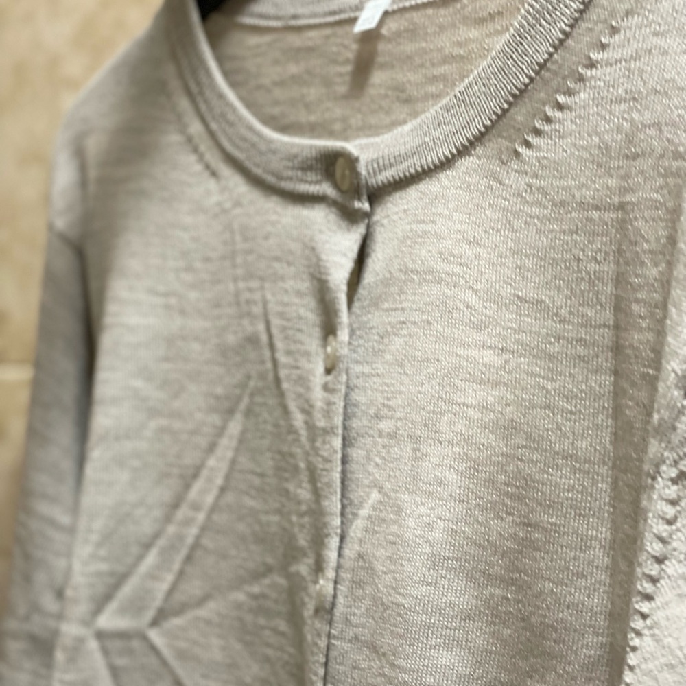 Muji Beige Cardigan Sweater